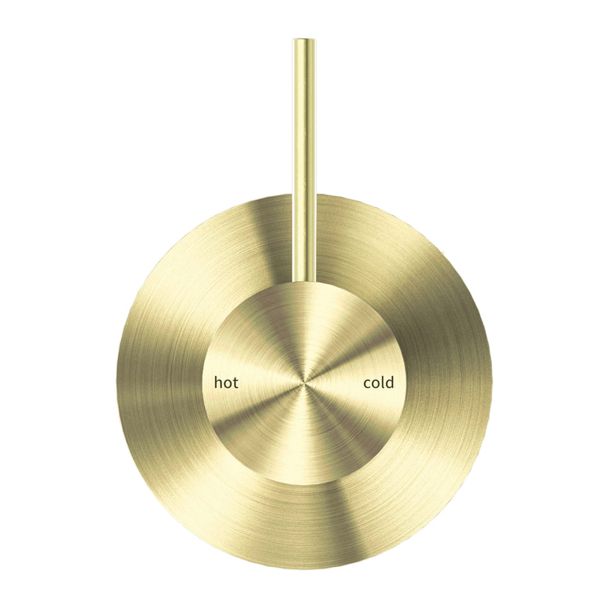 Nero Mecca Shower Mixer Handle Up Brushed Gold Shower Nero