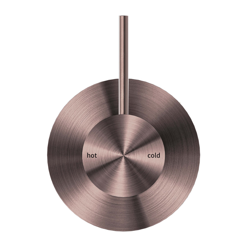 Nero Mecca Shower Mixer Handle Up Brushed Bronze Shower Nero