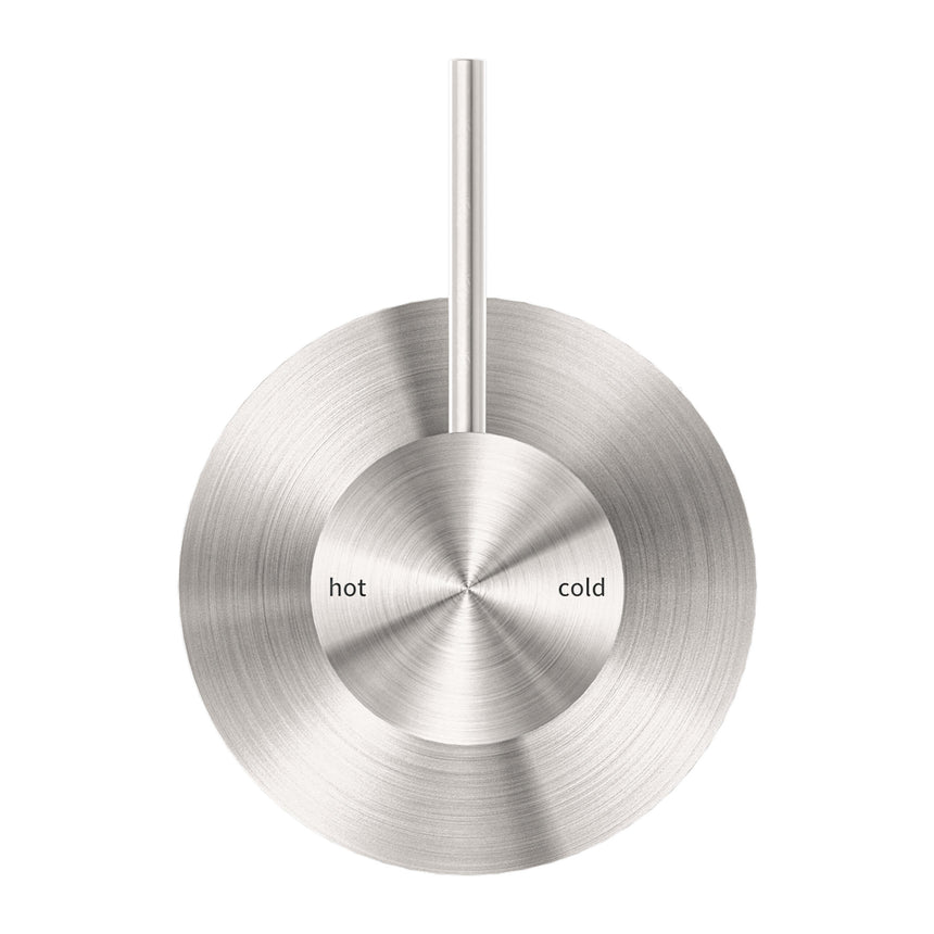 Nero Mecca Shower Mixer Handle Up Brushed Nickel Shower Nero