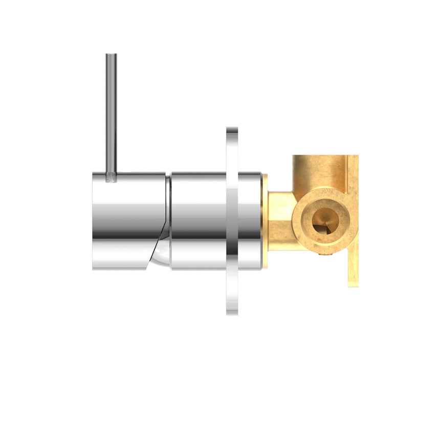 Nero Mecca Shower Mixer Handle Up Chrome Shower Nero