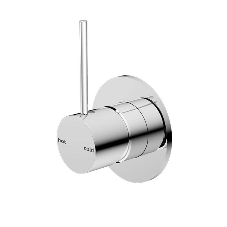 Nero Mecca Shower Mixer Handle Up Chrome Shower Nero