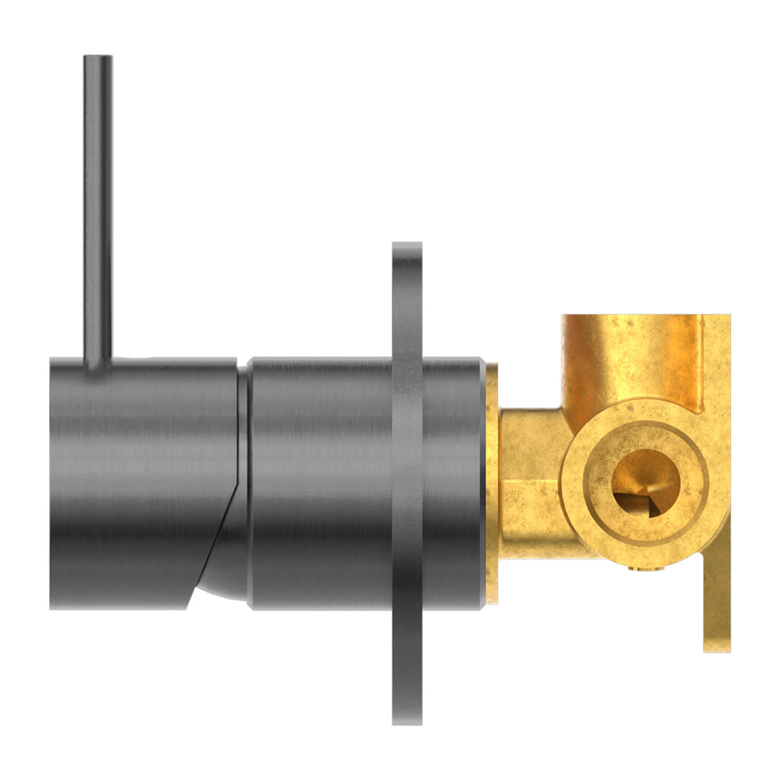 Nero Mecca Shower Mixer Handle Up Gun Metal Shower Nero