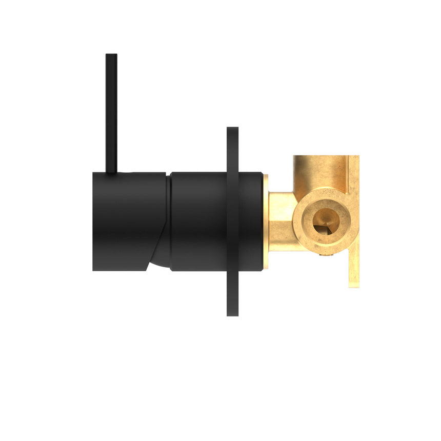 Nero Mecca Shower Mixer Handle Up Matte Black Shower Nero