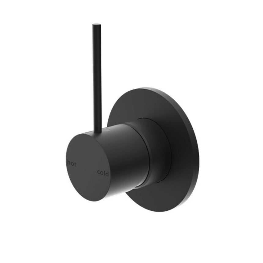 Nero Mecca Shower Mixer Handle Up Matte Black Shower Nero