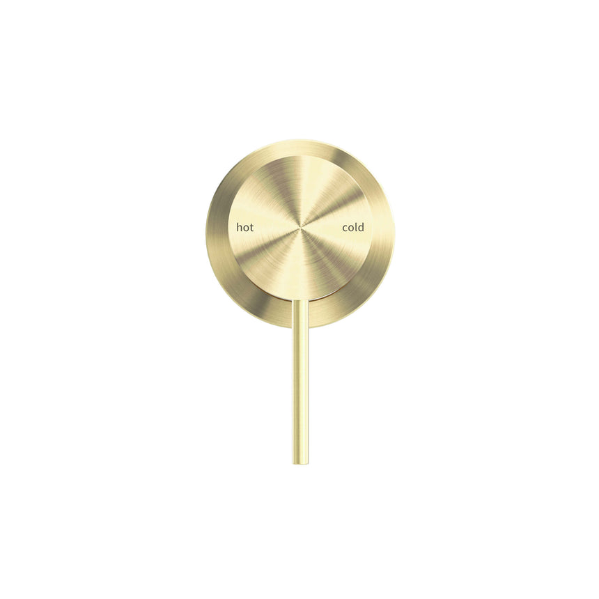 Nero Mecca Shower Mixer 60mm Plate Brushed Gold Shower Nero