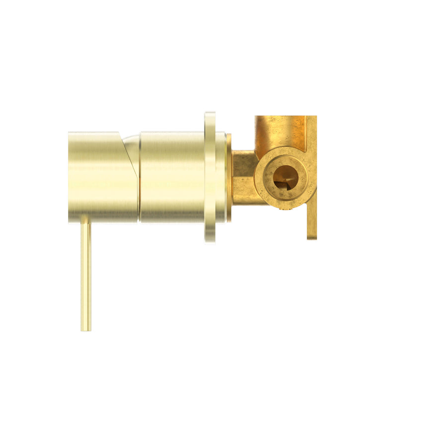 Nero Mecca Shower Mixer 60mm Plate Brushed Gold Shower Nero
