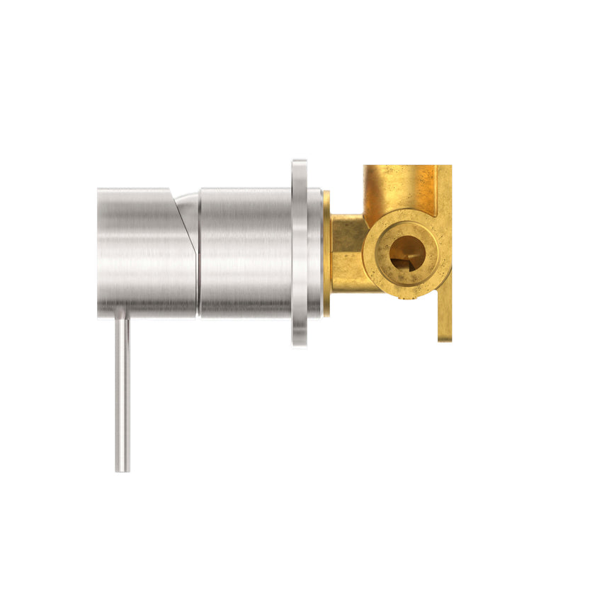 Nero Mecca Shower Mixer 60mm Plate Brushed Nickel Shower Nero