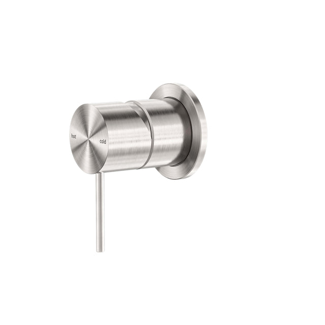 Nero Mecca Shower Mixer 60mm Plate Brushed Nickel Shower Nero