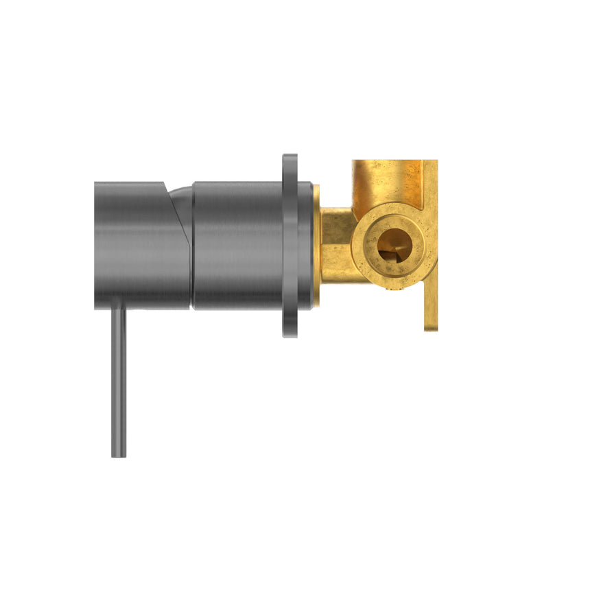 Nero Mecca Shower Mixer 60mm Plate Gun Metal Shower Nero