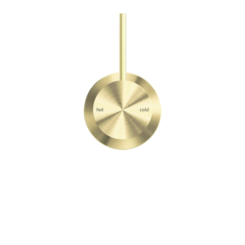 Nero Mecca Shower Mixer 60mm Handle Up Plate Brushed Gold Shower Nero