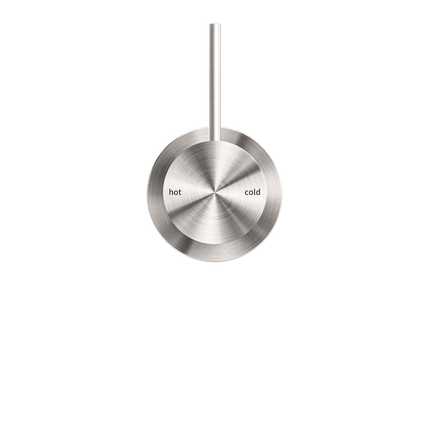 Nero Mecca Shower Mixer 60mm Handle Up Plate Brushed Nickel Shower Nero
