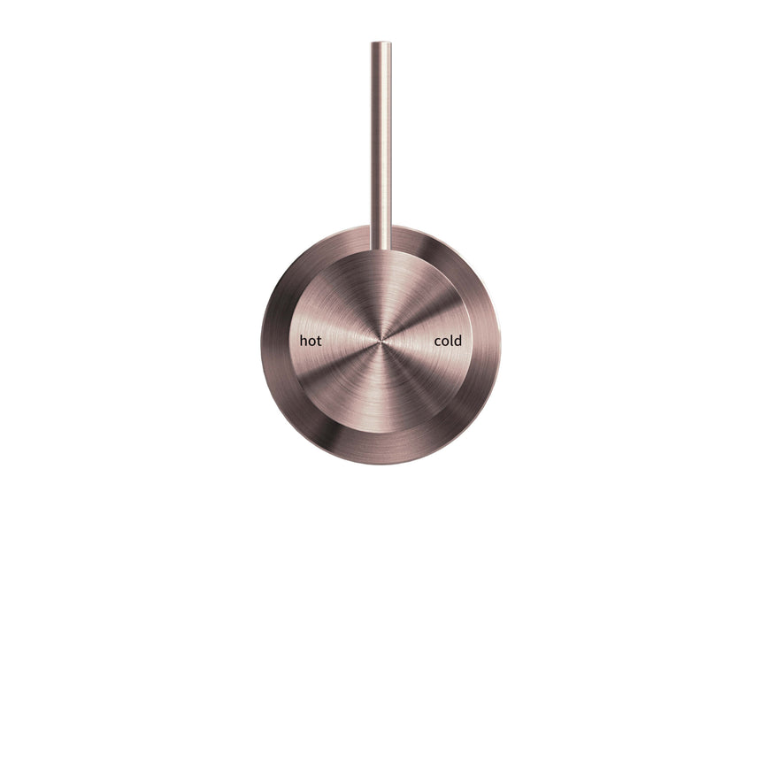 Nero Mecca Shower Mixer 60mm Handle Up Plate Brushed Bronze Shower Nero