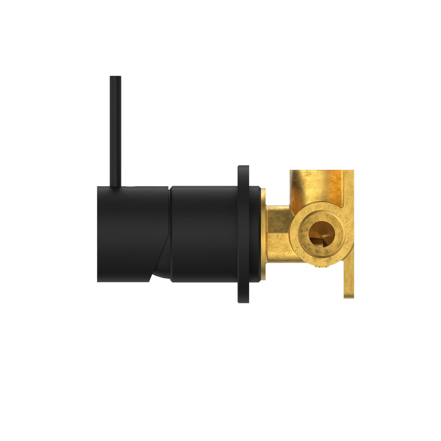 Nero Mecca Shower Mixer 60mm Handle Up Plate Matte Black Shower Nero