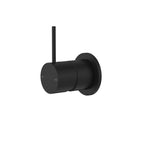 Nero Mecca Shower Mixer 60mm Handle Up Plate Matte Black