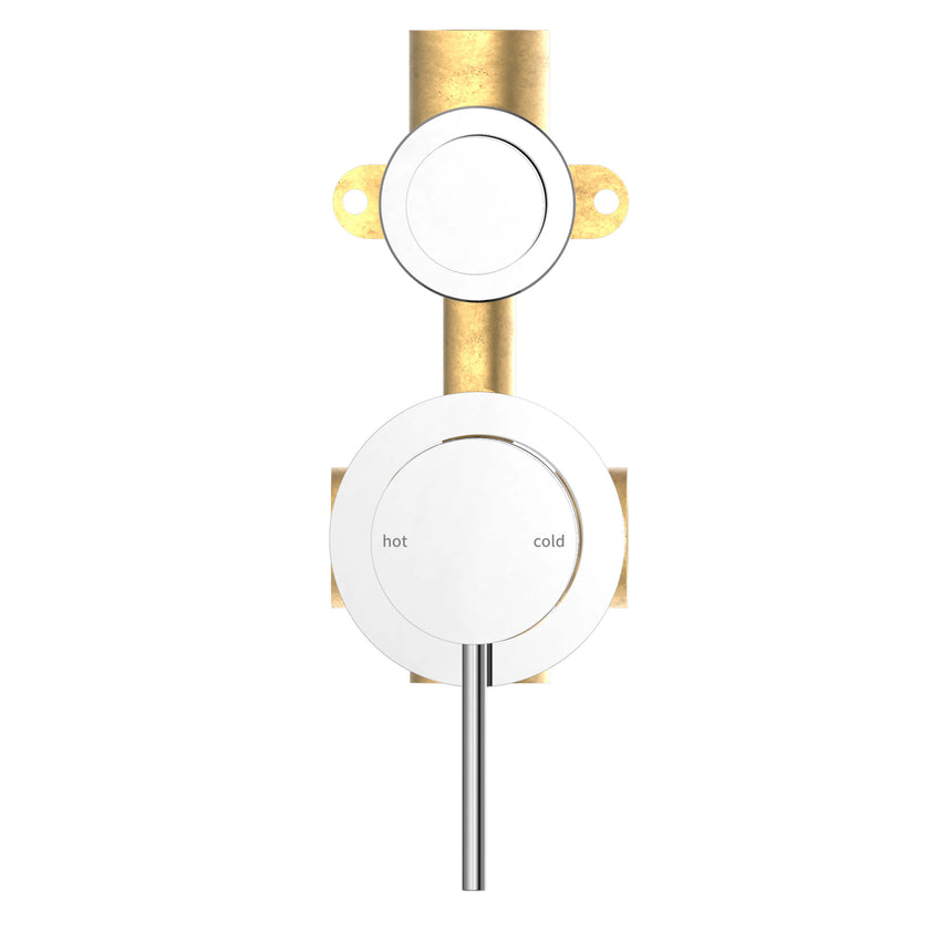 Nero Mecca Shower Mixer With Divertor Separate Back Plate Chrome Shower Nero