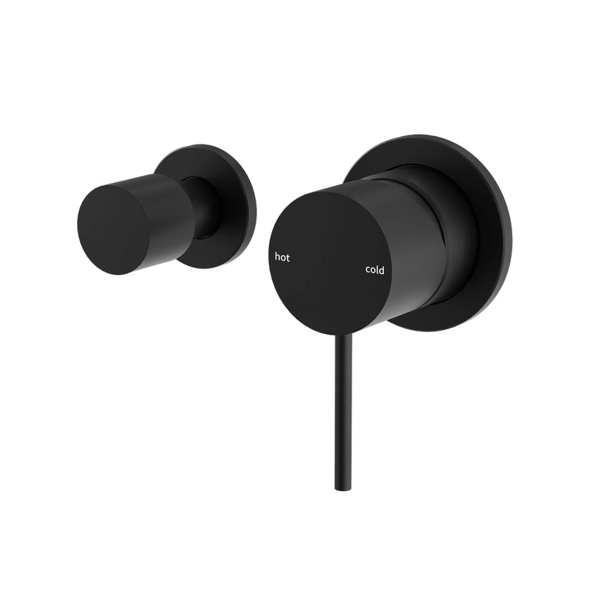 Nero Mecca Shower Mixer With Horizontal 2 Way Divertor Matte Black Shower Nero