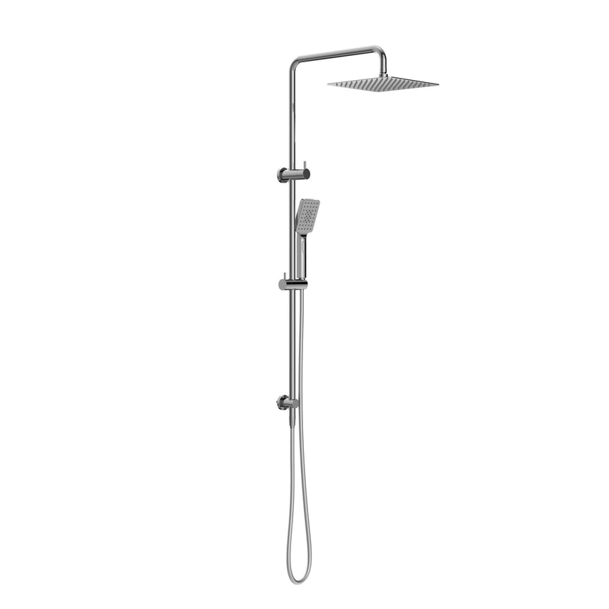 Nero Square Project Twin Shower Chrome Shower Nero