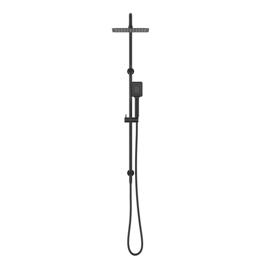 Nero Square Project Twin Shower Matte Black Shower Nero