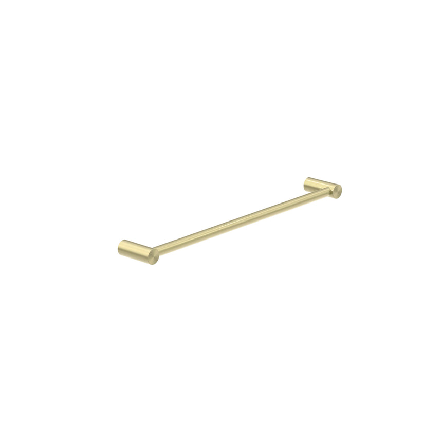 Nero New Mecca Single Towel Rail 600mm Brushed Yellow Gold Bathroom Accessories Nero