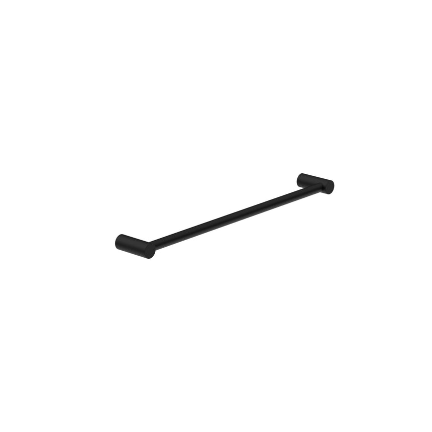 Nero New Mecca Single Towel Rail 600mm Matte Black Bathroom Accessories Nero