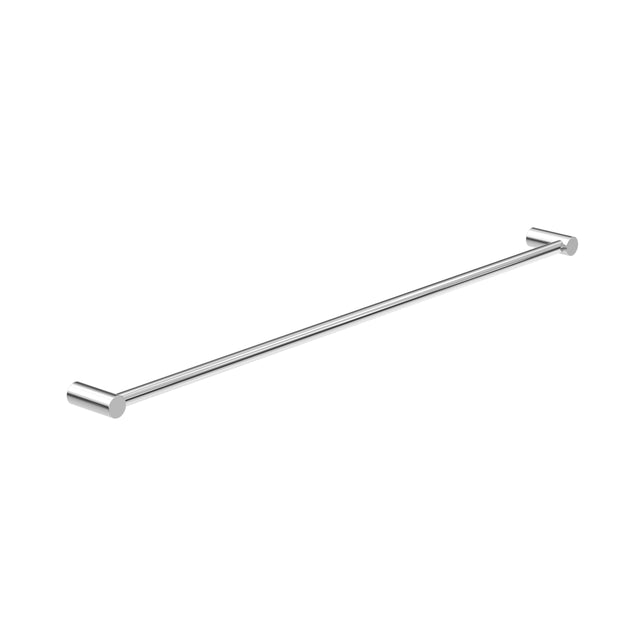 Nero New Mecca Single Towel Rail 800mm Chrome Bathroom Accessories Nero
