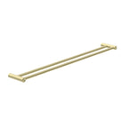 Nero New Mecca Double Towel Rail 800mm Brushed Yellow Gold