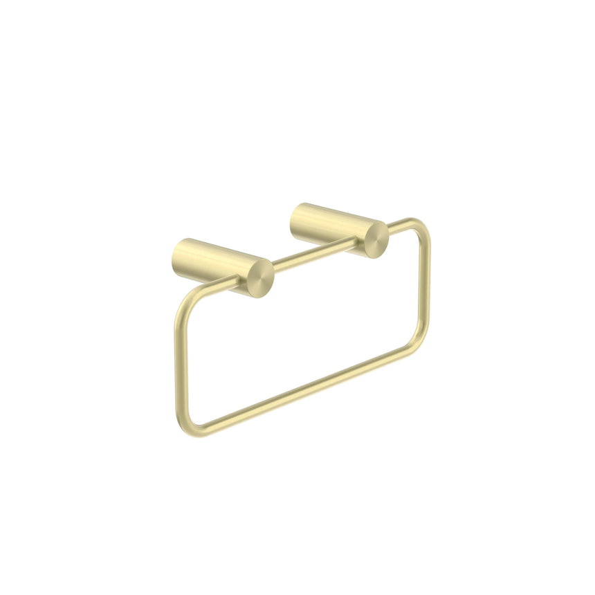 Nero New Mecca Hand Towel Rail Brushed Yellow Gold Bathroom Accessories Nero