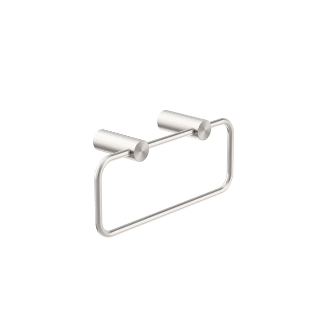 Nero New Mecca Hand Towel Rail Brushed Nickel Bathroom Accessories Nero