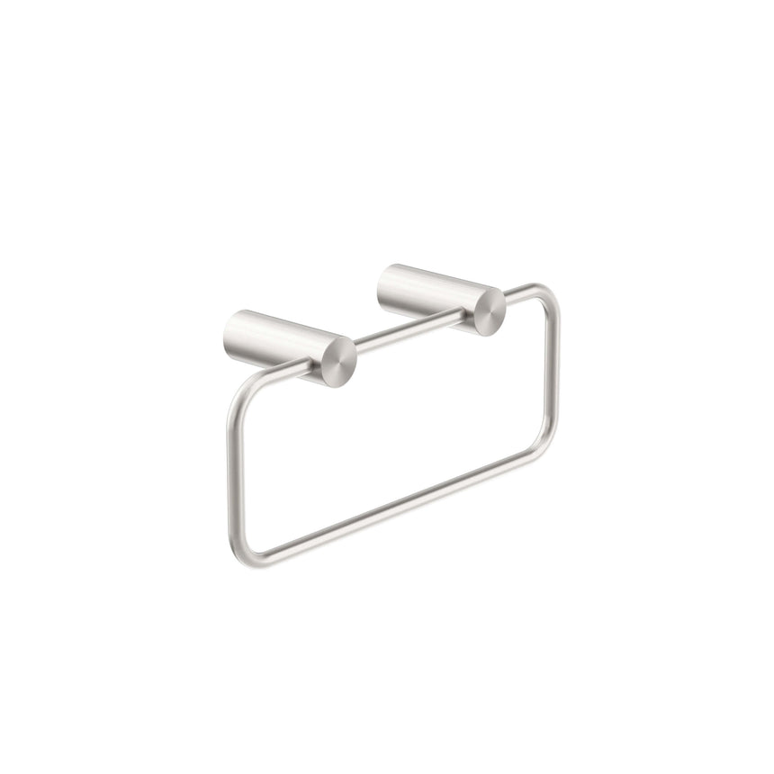 Nero New Mecca Hand Towel Rail Brushed Nickel Bathroom Accessories Nero