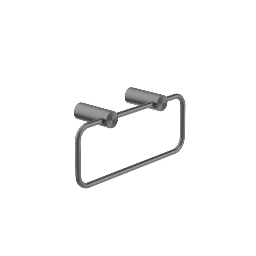 Nero New Mecca Hand Towel Rail Gun Metal Bathroom Accessories Nero