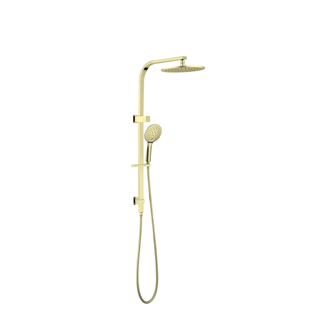 Nero Bianca Shower Set Round Head Brushed Yellow Gold Shower Nero