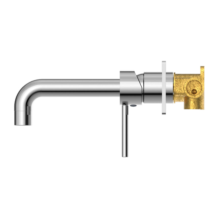 Nero Dolce Wall Basin/Bath Mixer Chrome Tapware Nero