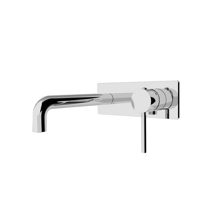 Nero Dolce Wall Basin/Bath Mixer Chrome Tapware Nero