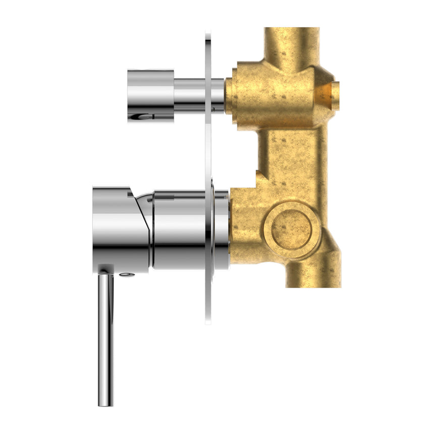 Nero Dolce Shower Mixer With Divertor Chrome Shower Nero