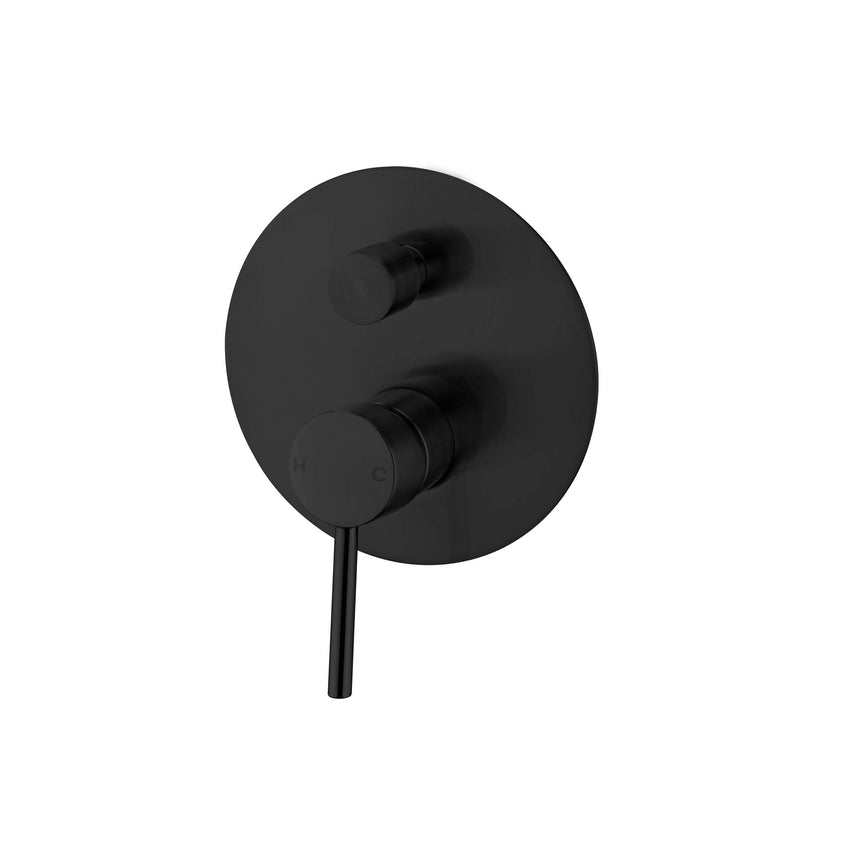 Nero Dolce Shower Mixer With Divertor Matte Black Shower Nero