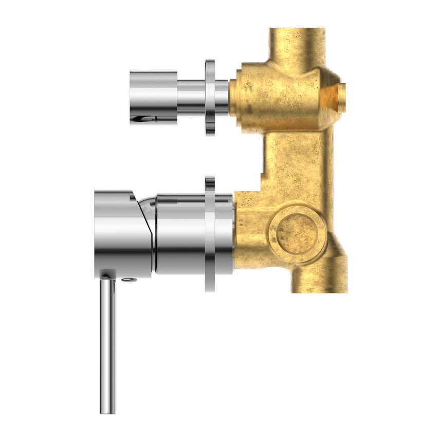 Nero Dolce Shower Mixer With Divertor Separate Back Plate Chrome Shower Nero