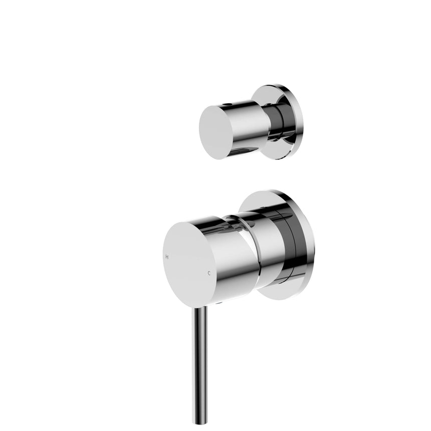 Nero Dolce Shower Mixer With Divertor Separate Back Plate Chrome Shower Nero