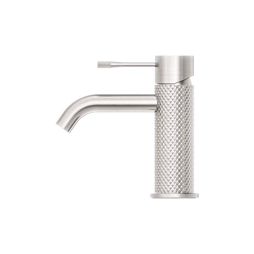 Nero Opal Basin Mixer Brushed Nickel Tapware Nero