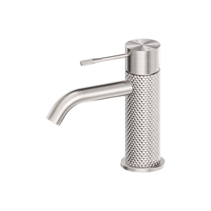 Nero Opal Basin Mixer Brushed Nickel Tapware Nero