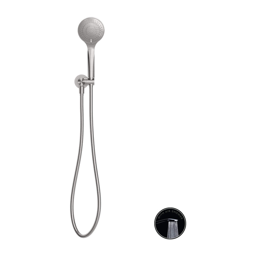 Nero Opal Shower Bracket With Air Shower Brushed Nickel Shower Nero