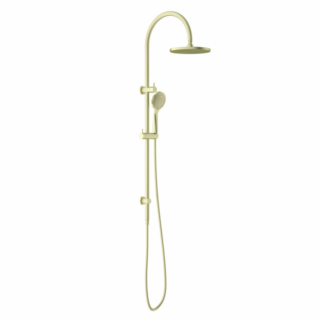 Nero Opal Shower Set With Air Shower Brushed Yellow Gold Shower Nero