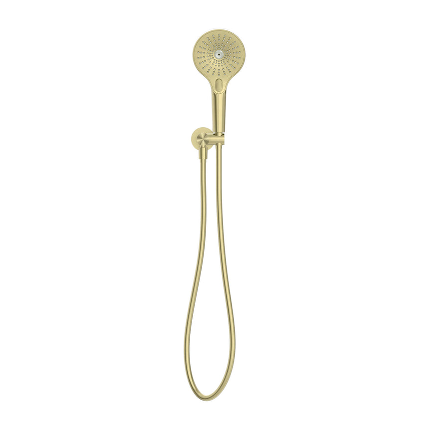 Nero Opal Shower Bracket Brushed Yellow Gold Shower Nero