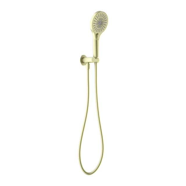 Nero Opal Shower Bracket Brushed Yellow Gold Shower Nero