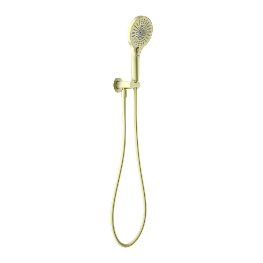 Nero Opal Shower Bracket Brushed Yellow Gold Shower Nero