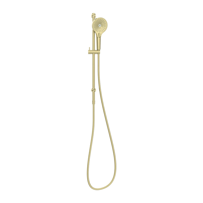 Nero Opal Shower Rail Brushed Yellow Gold Shower Nero