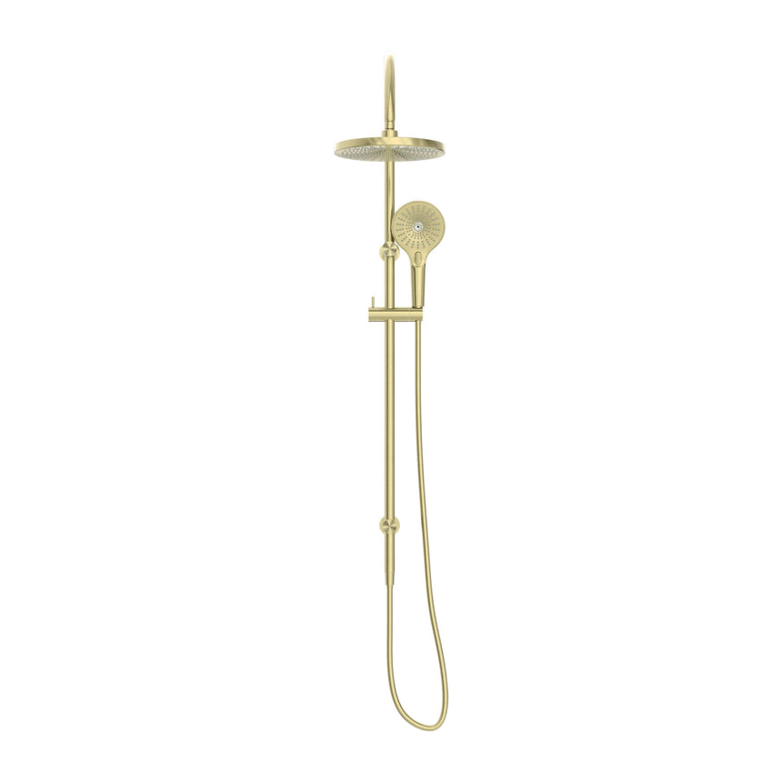 Nero Opal Shower Set Brushed Yellow Gold Shower Nero