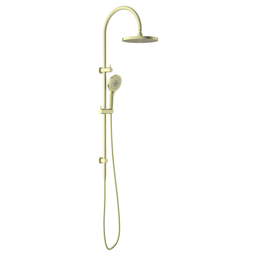Nero Opal Shower Set Brushed Yellow Gold Shower Nero