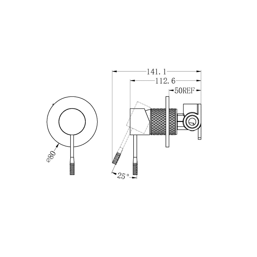 Nero Opal Shower Mixer Graphite Shower Nero