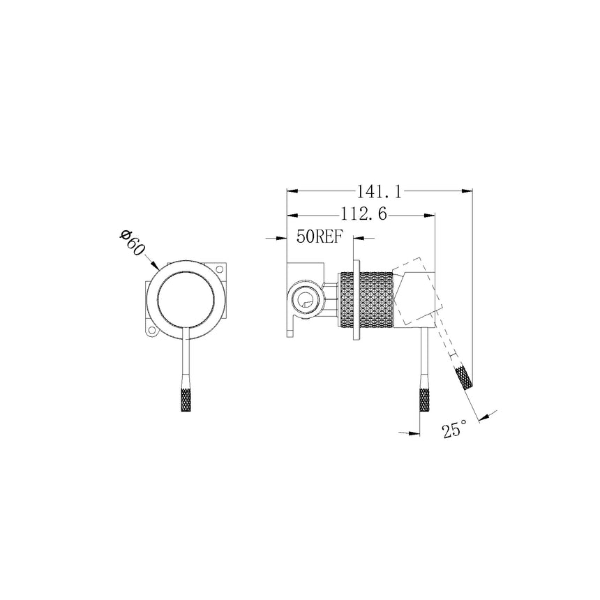 Nero Opal Shower Mixer With 60mm Plate Brushed Bronze Shower Nero