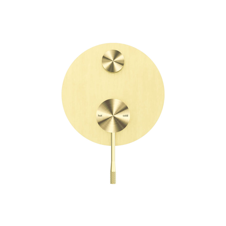 Nero Opal Shower Mixer With Divertor Brushed Yellow Gold Shower Nero